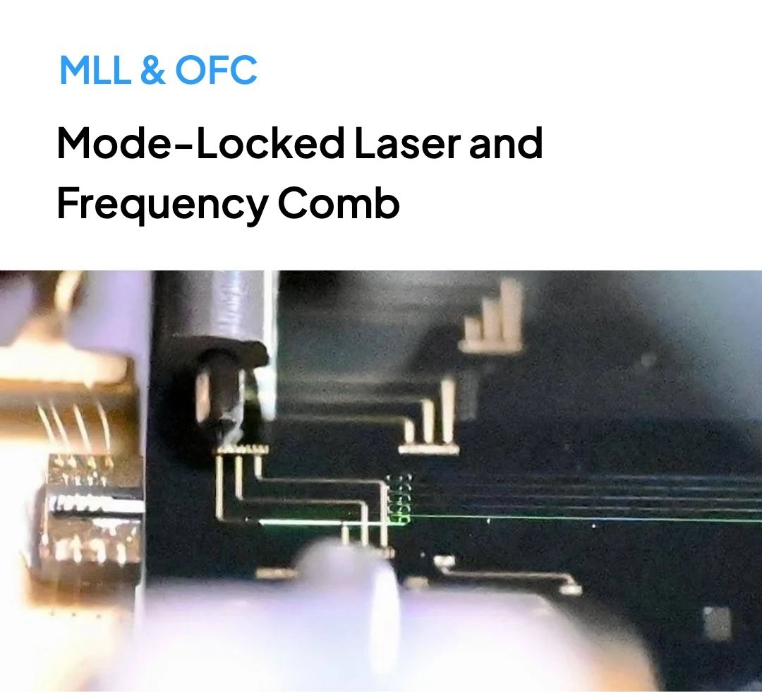 mode locked laser and frequency comb