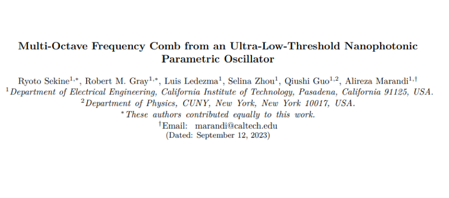 multi octave frequency comb