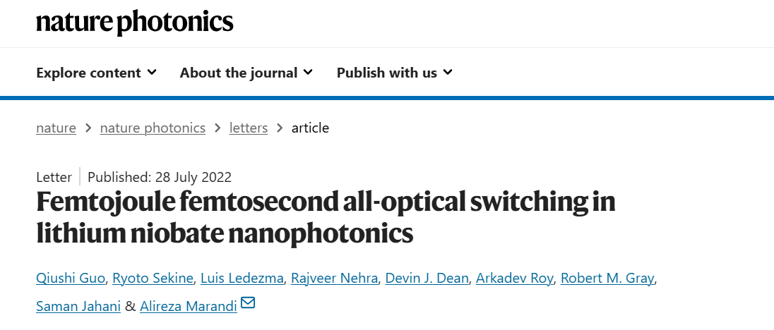 all optical switching